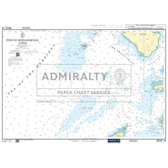 Nautical chart 5616_14 Point of Ardnamurchan to Rùm on the west Highland coast