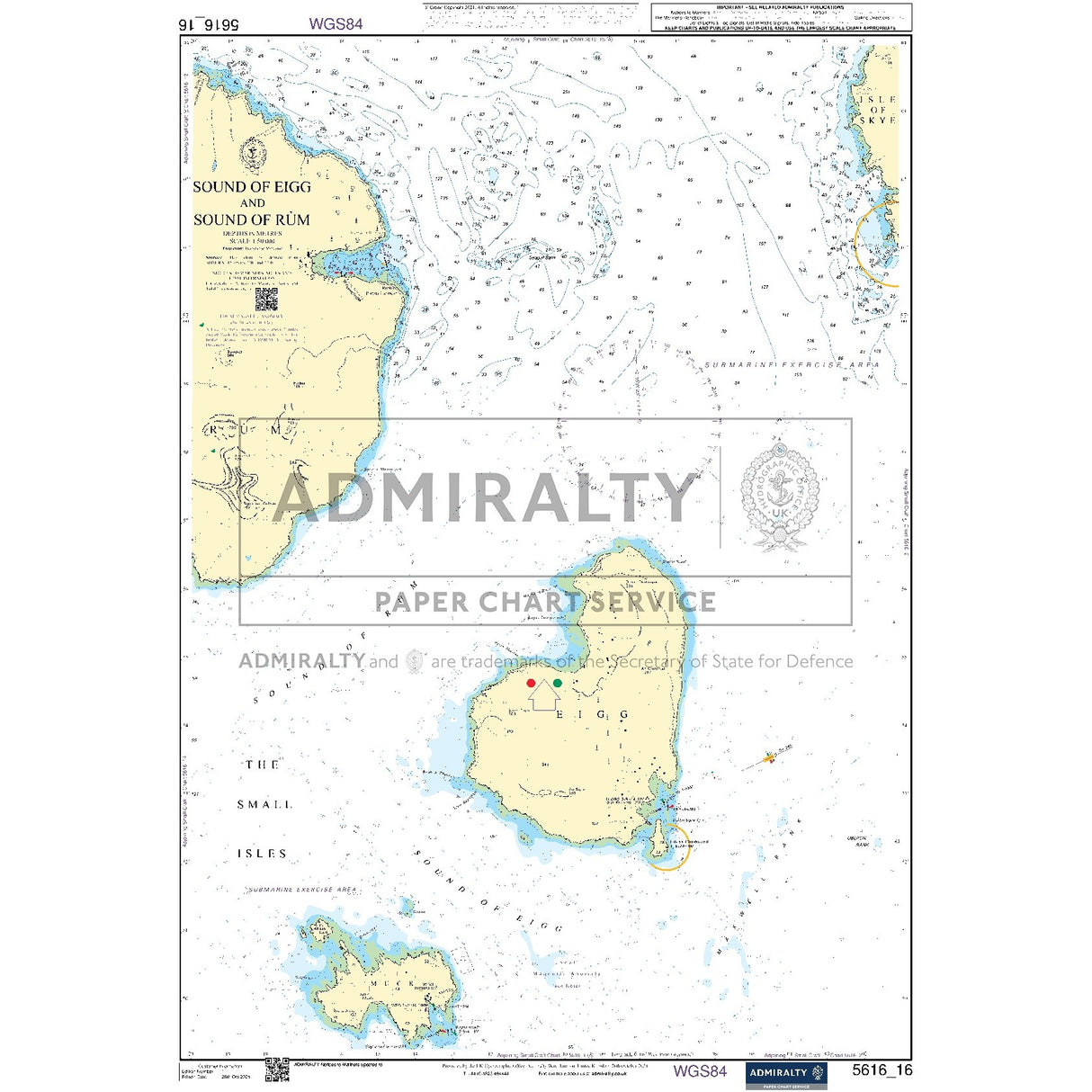 Nautical chart 5616_16 Sound of Eigg and Sound of Rùm in the Inner Hebrides