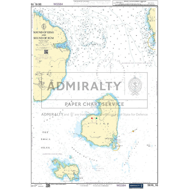 Nautical chart 5616_16 Sound of Eigg and Sound of Rùm in the Inner Hebrides