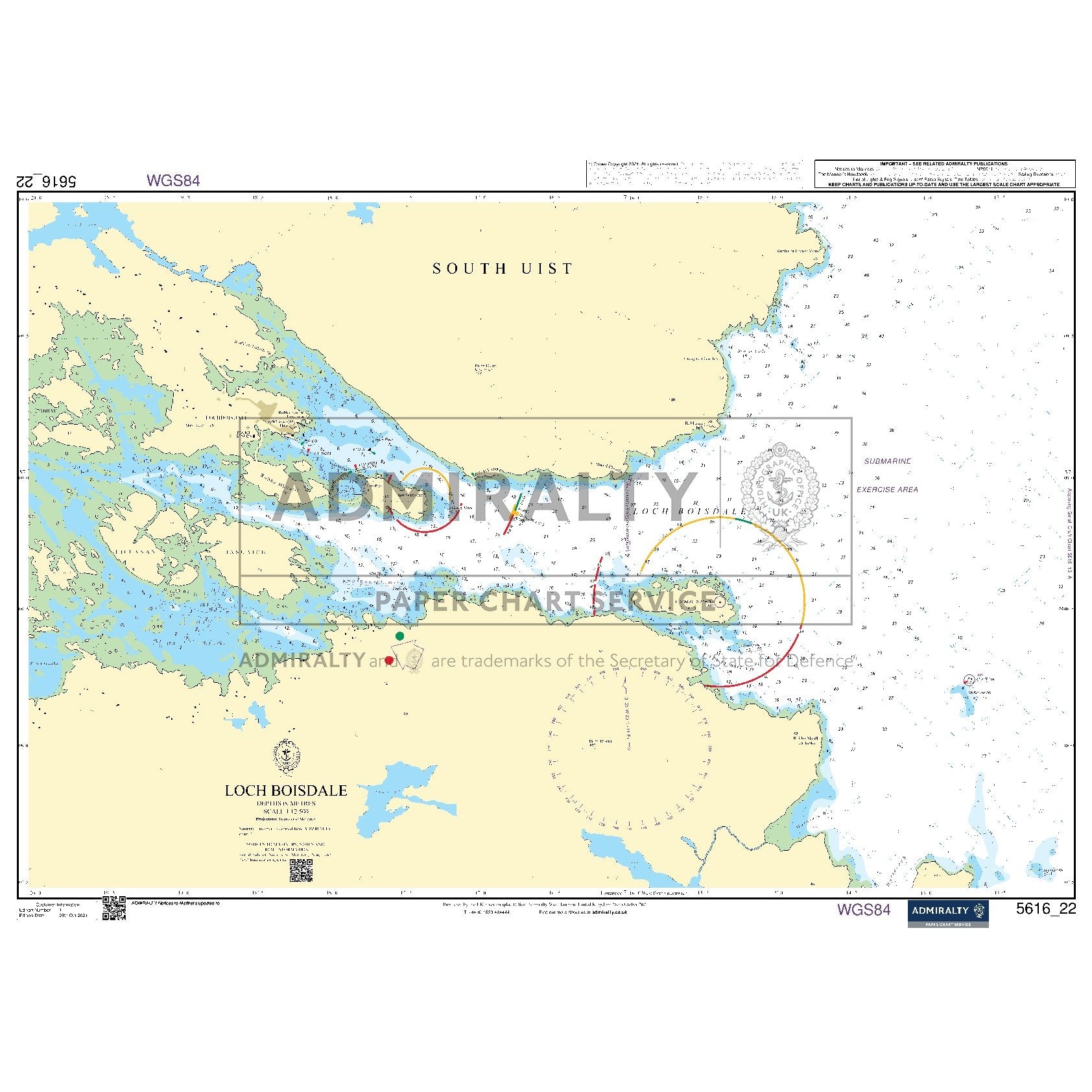 Nautical chart 5616_22 Loch Boisdale in the Outer Hebrides