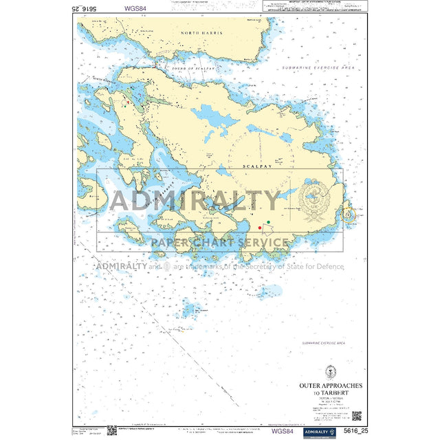 Nautical chart 5616_25 Outer Approaches to Tarbert in the Outer Hebrides