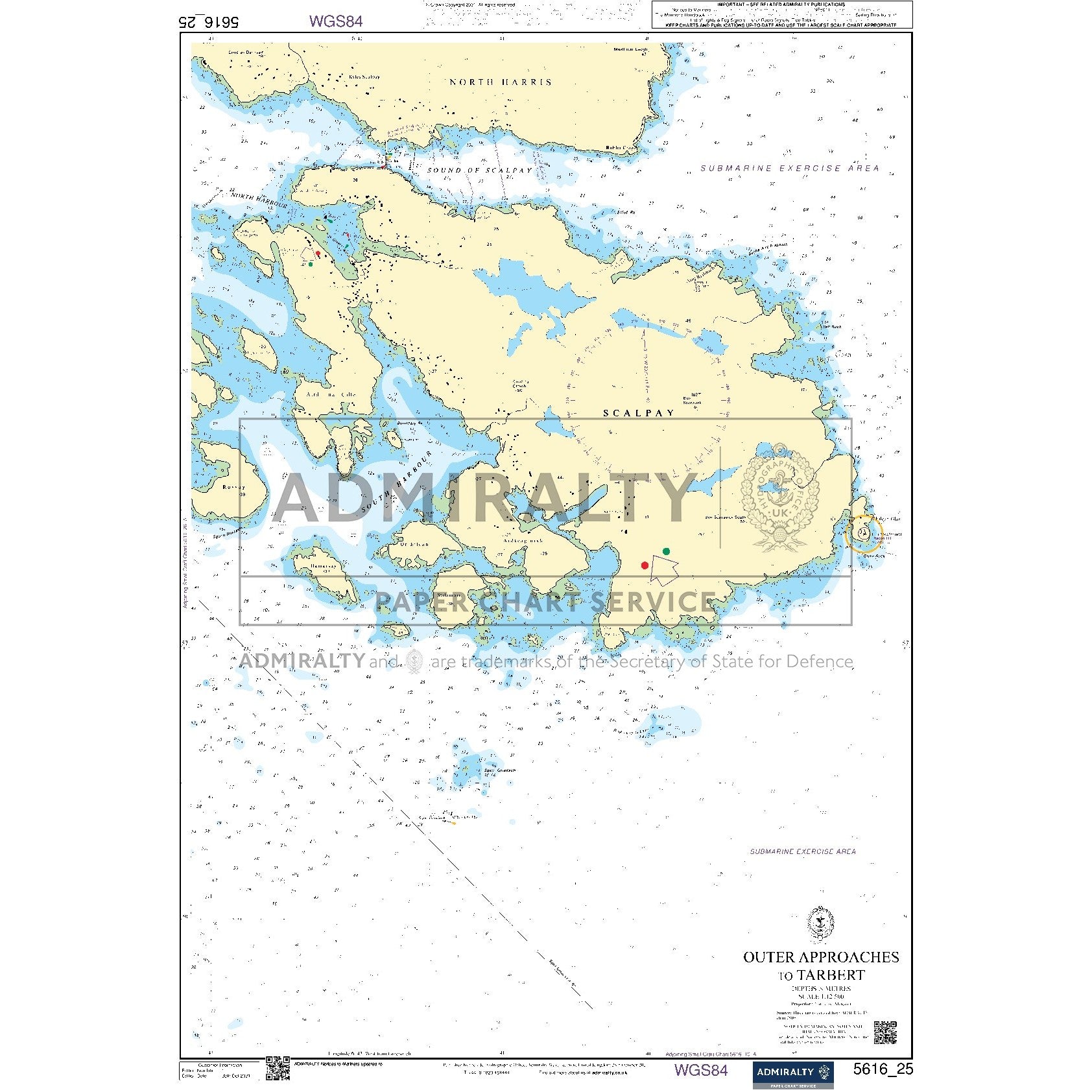 Nautical chart 5616_25 Outer Approaches to Tarbert