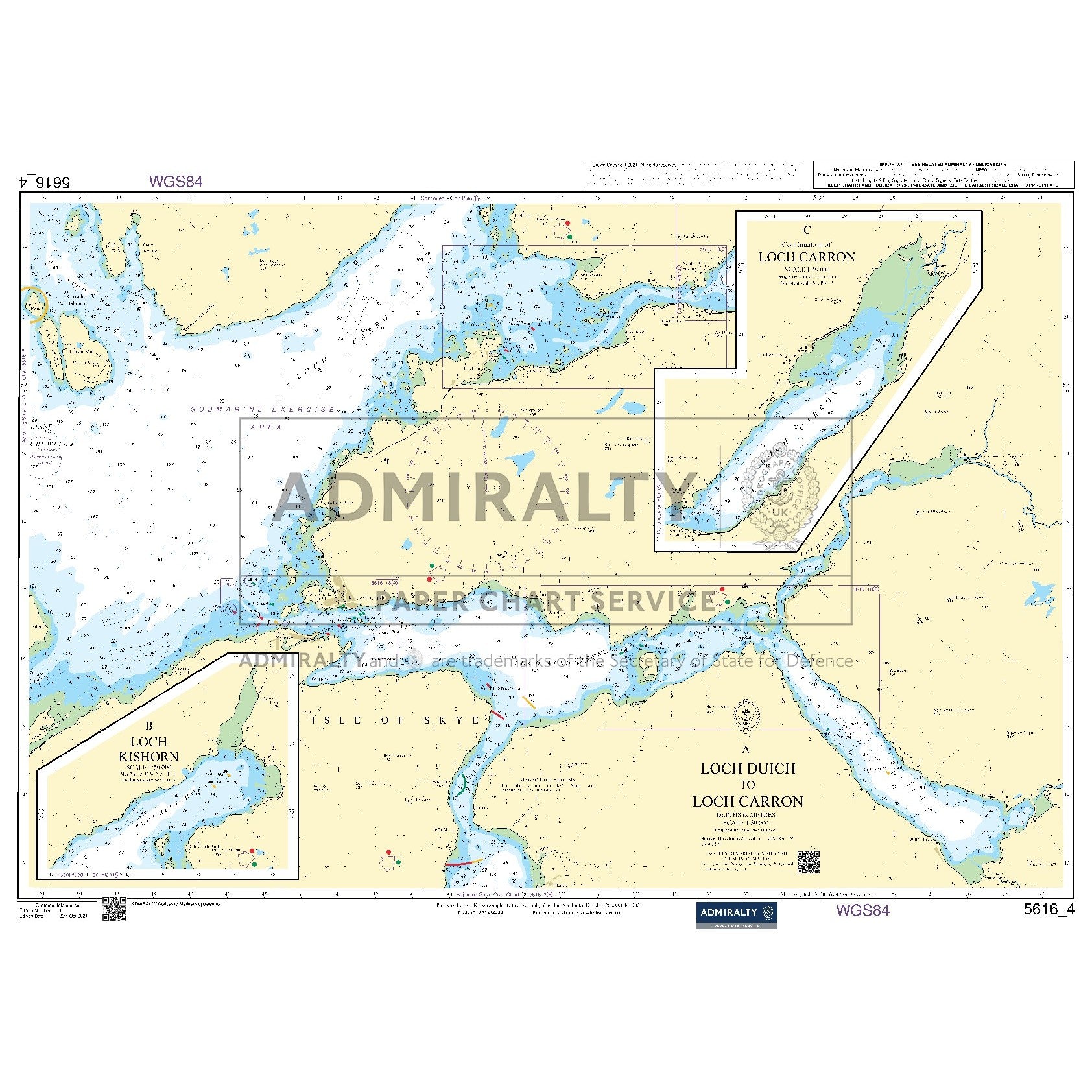 Nautical chart 5616_4 Loch Duich to Loch Carron