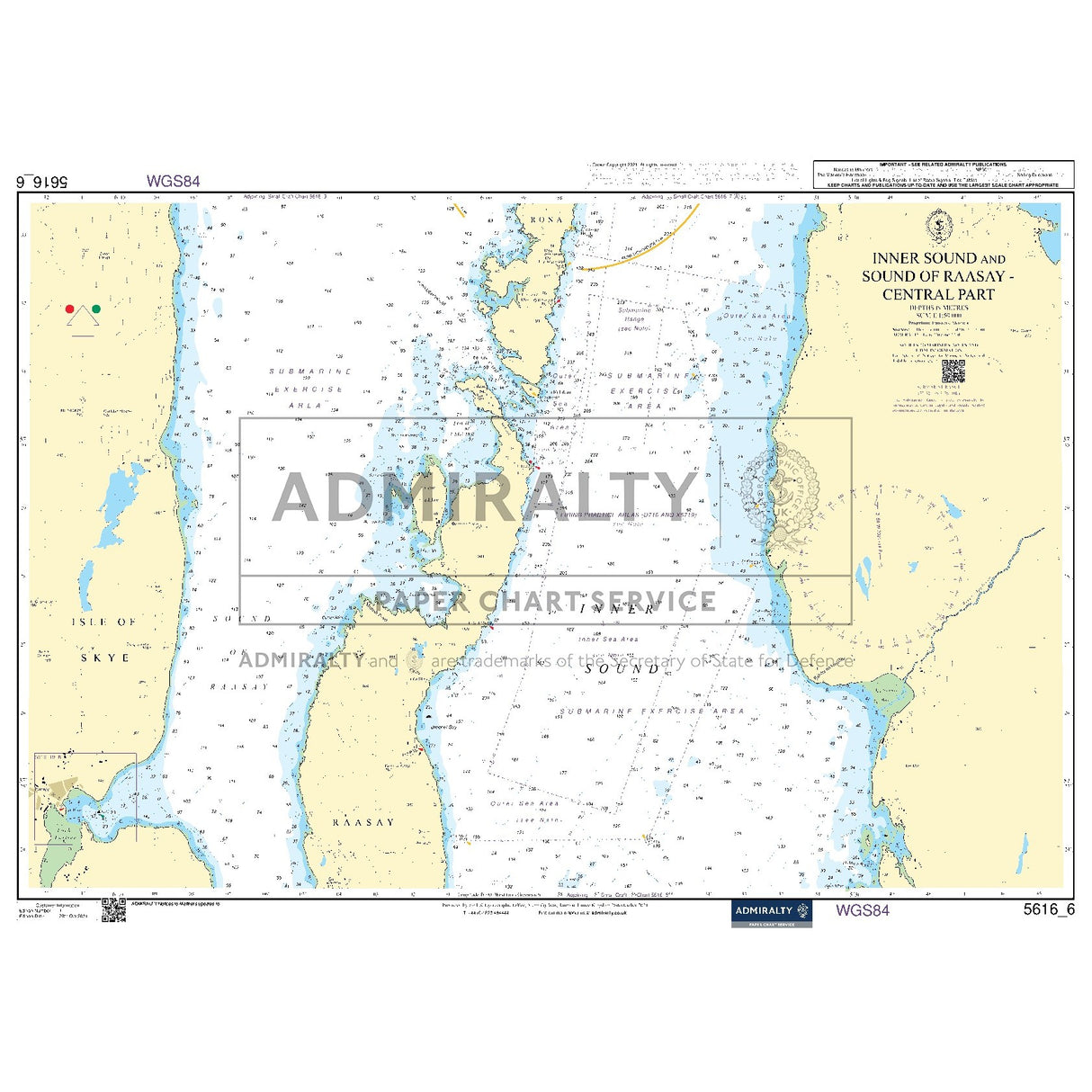 Nautical chart 5616_6 Inner Sound and Sound of Raasay (Central Part)