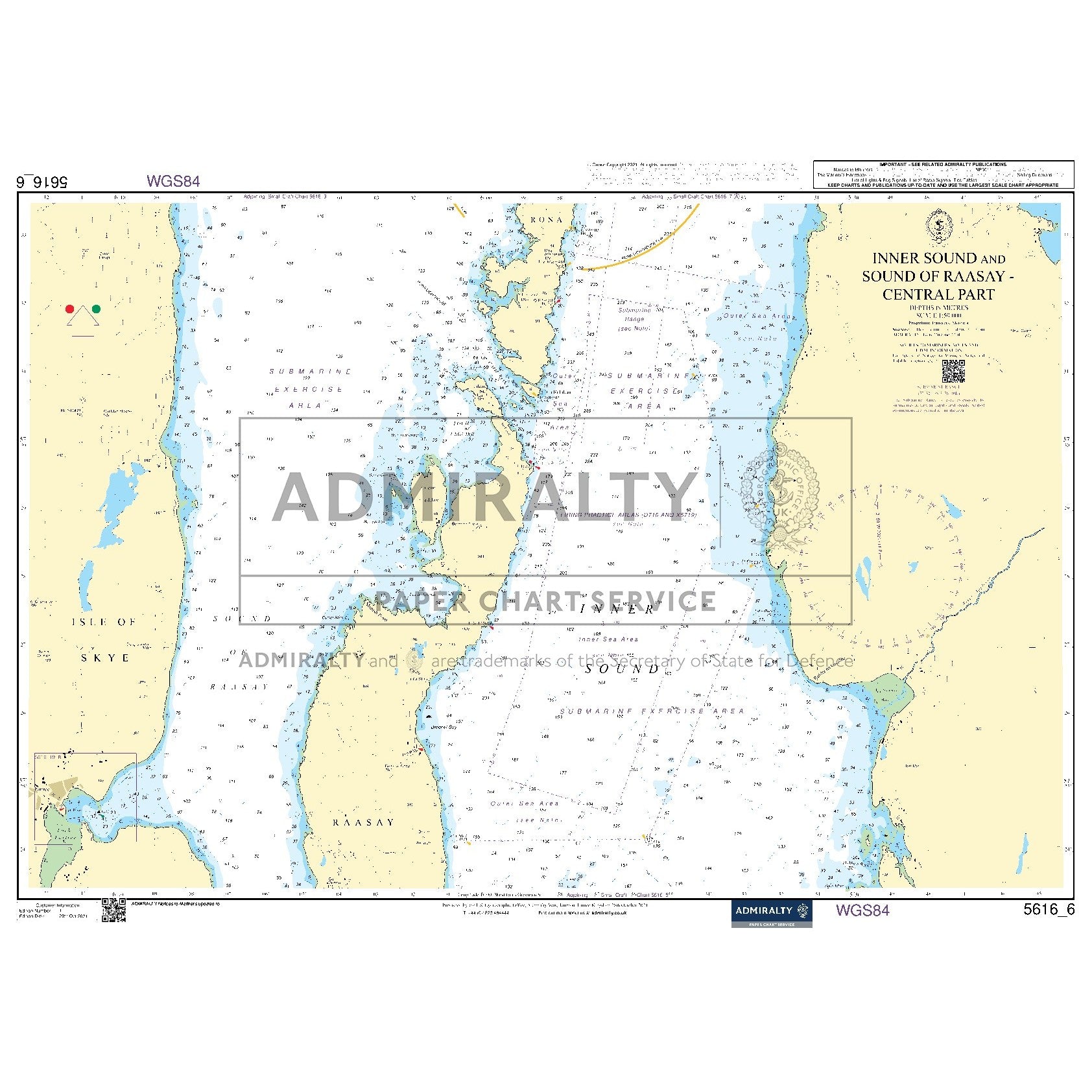 Nautical chart 5616_6 Inner Sound and Sound of Raasay (Central Part)