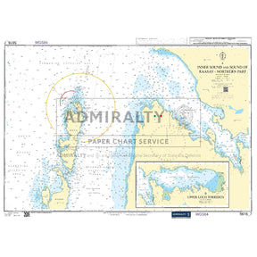 Nautical chart 5616_7 Inner Sound and Sound of Raasay - Northern Part on Skye with 2 panels