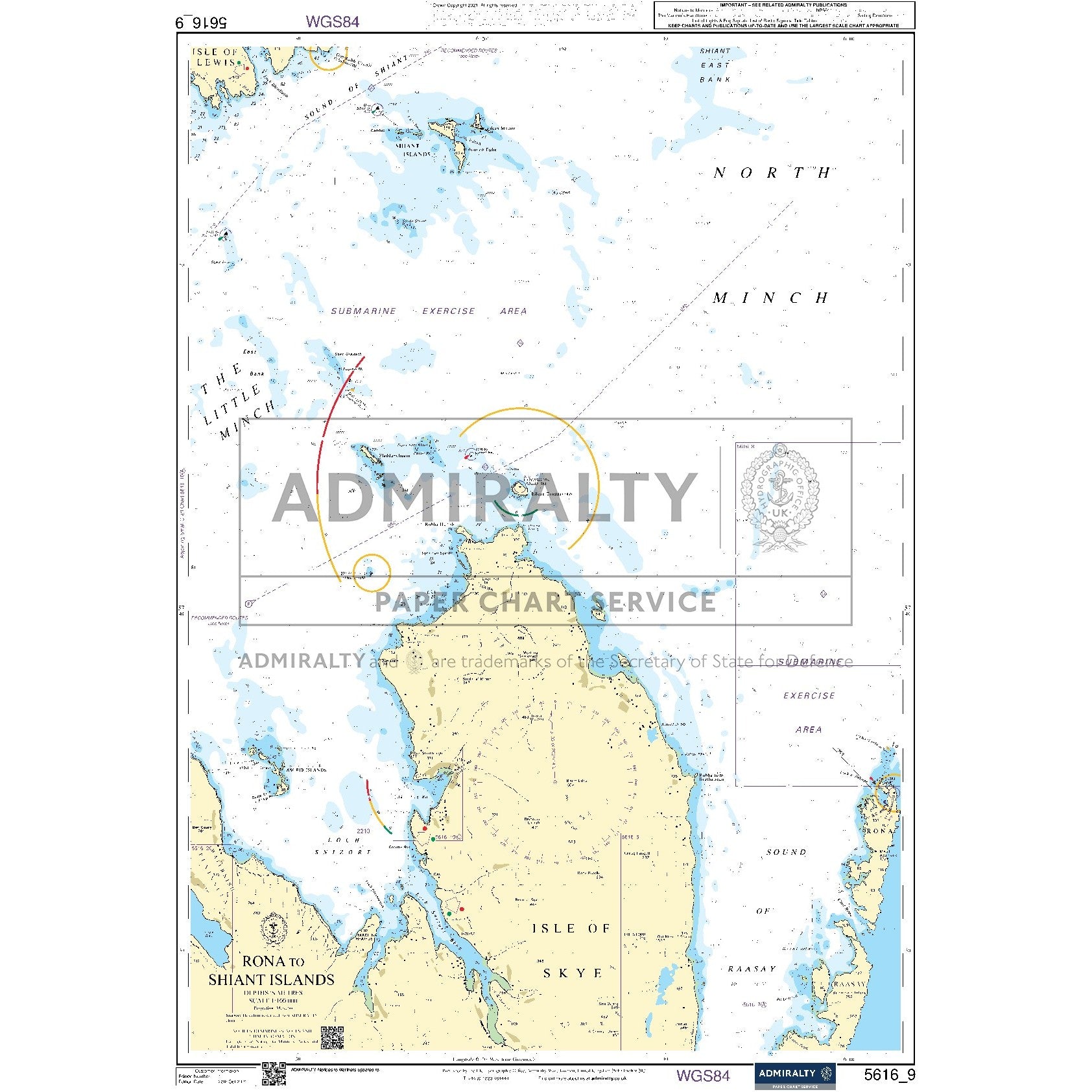Nautical chart 5616_9 Rona to Shiant Islands in the Hebrides