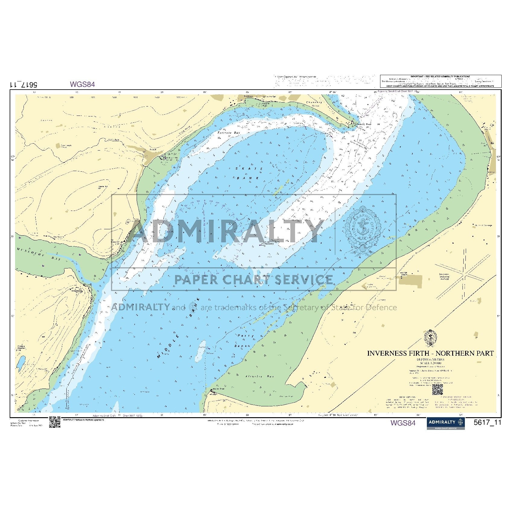 Nautical chart 5617_11 Inverness Firth (Northern Part)