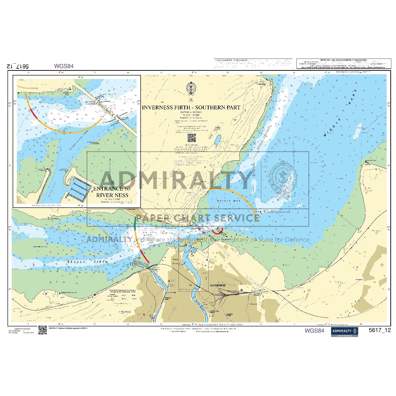 Nautical chart 5617_12 Inverness Firth (Southern Part)