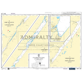 Nautical chart 5617_20 Caledonian Canal - Central Part in the Scottish Highlands with 4 panels