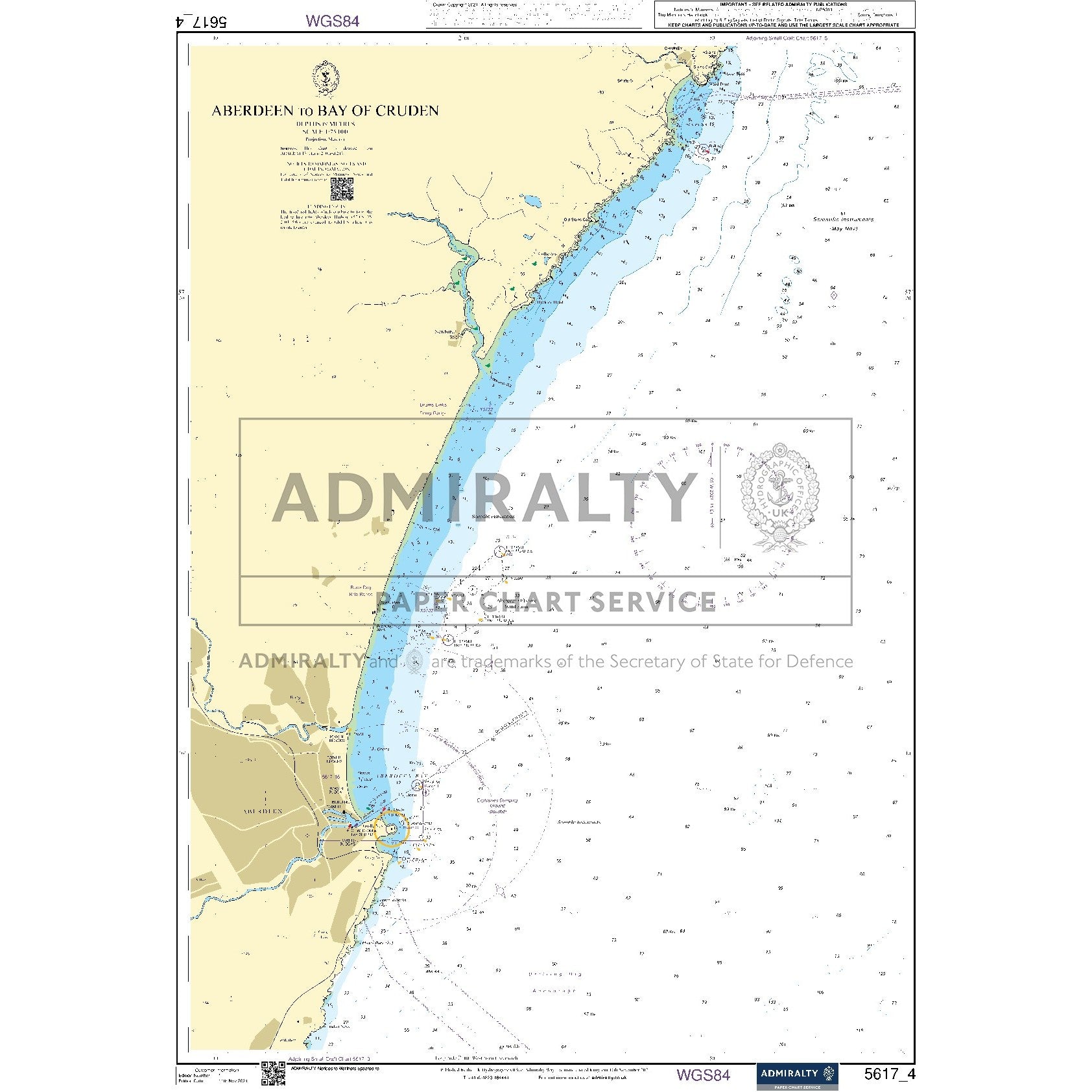 Nautical chart 5617_4 Aberdeen to Bay of Cruden