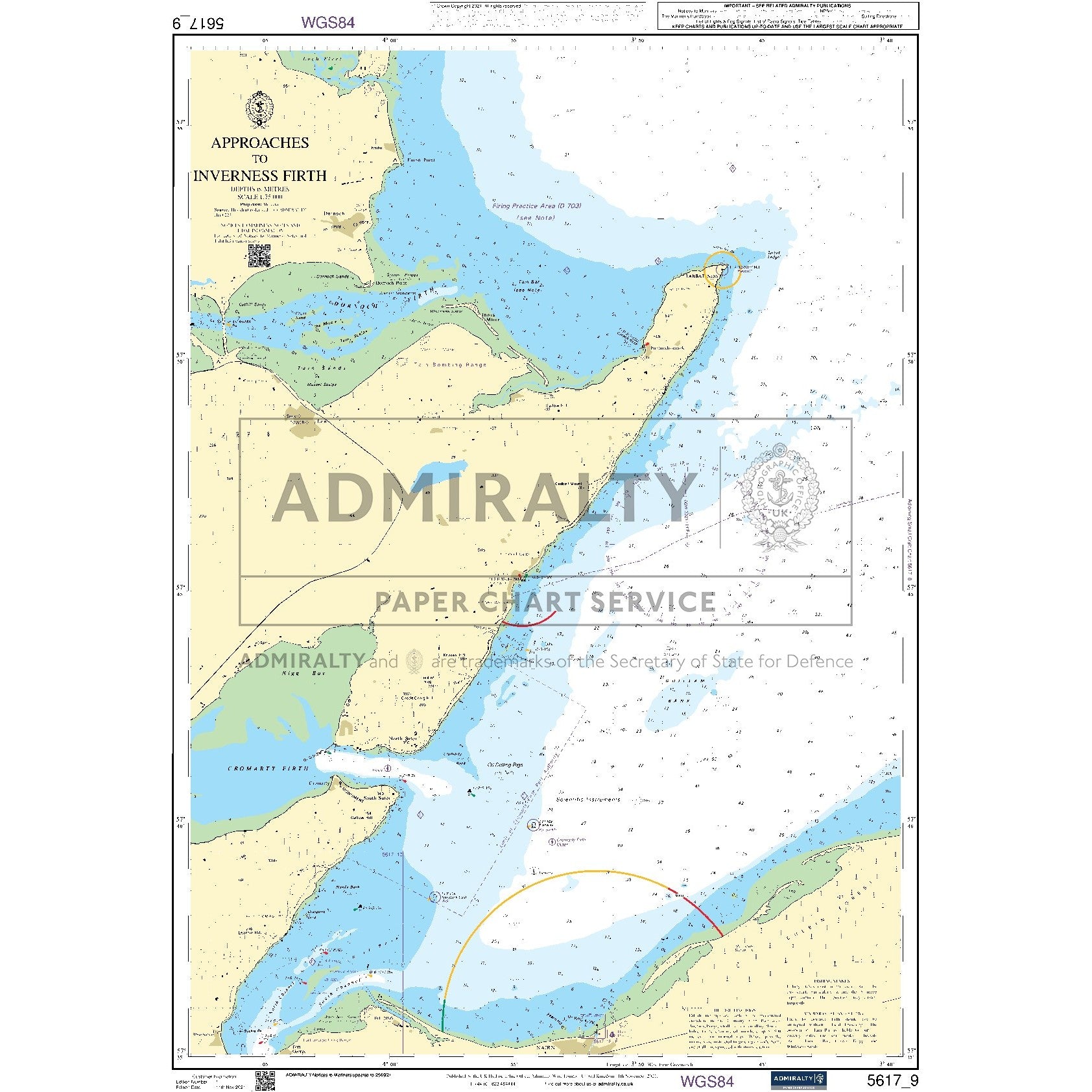 Nautical chart 5617_9 Approaches to Inverness Firth