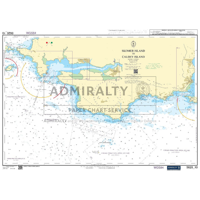 Nautical chart 5620_10 Skomer Island to Caldey Island
