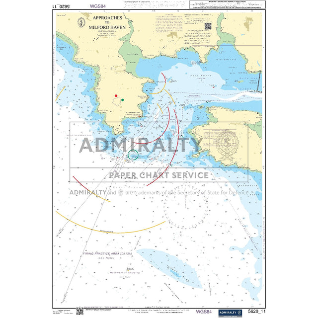 Nautical chart 5620_11 Approaches to Milford Haven