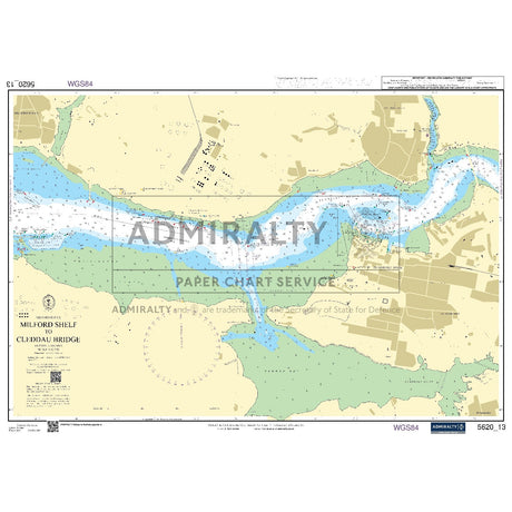 Nautical chart 5620_13 Milford Haven - Milford Shelf to Cleddau Bridge