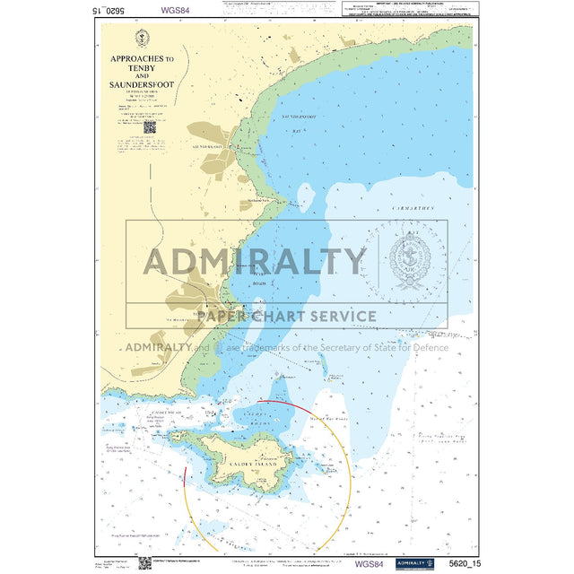 Nautical chart 5620_15 Approaches to Tenby and Saundersfoot