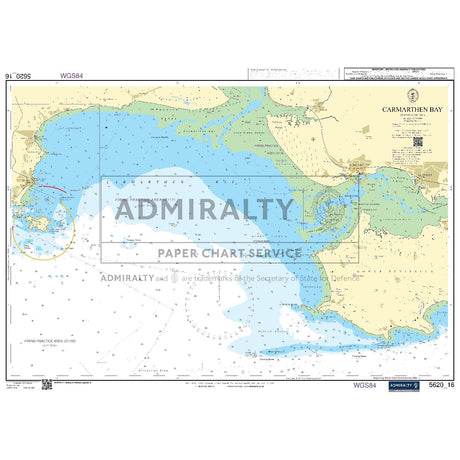 Nautical chart 5620_16 Carmarthen Bay in South West Wales