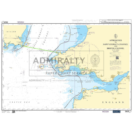 Nautical chart 5620_1 Approaches to Saint George's Channel and Bristol Channel