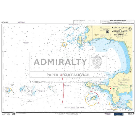 Nautical chart 5620_9 Ramsey Sound to Milford Haven including The Smalls