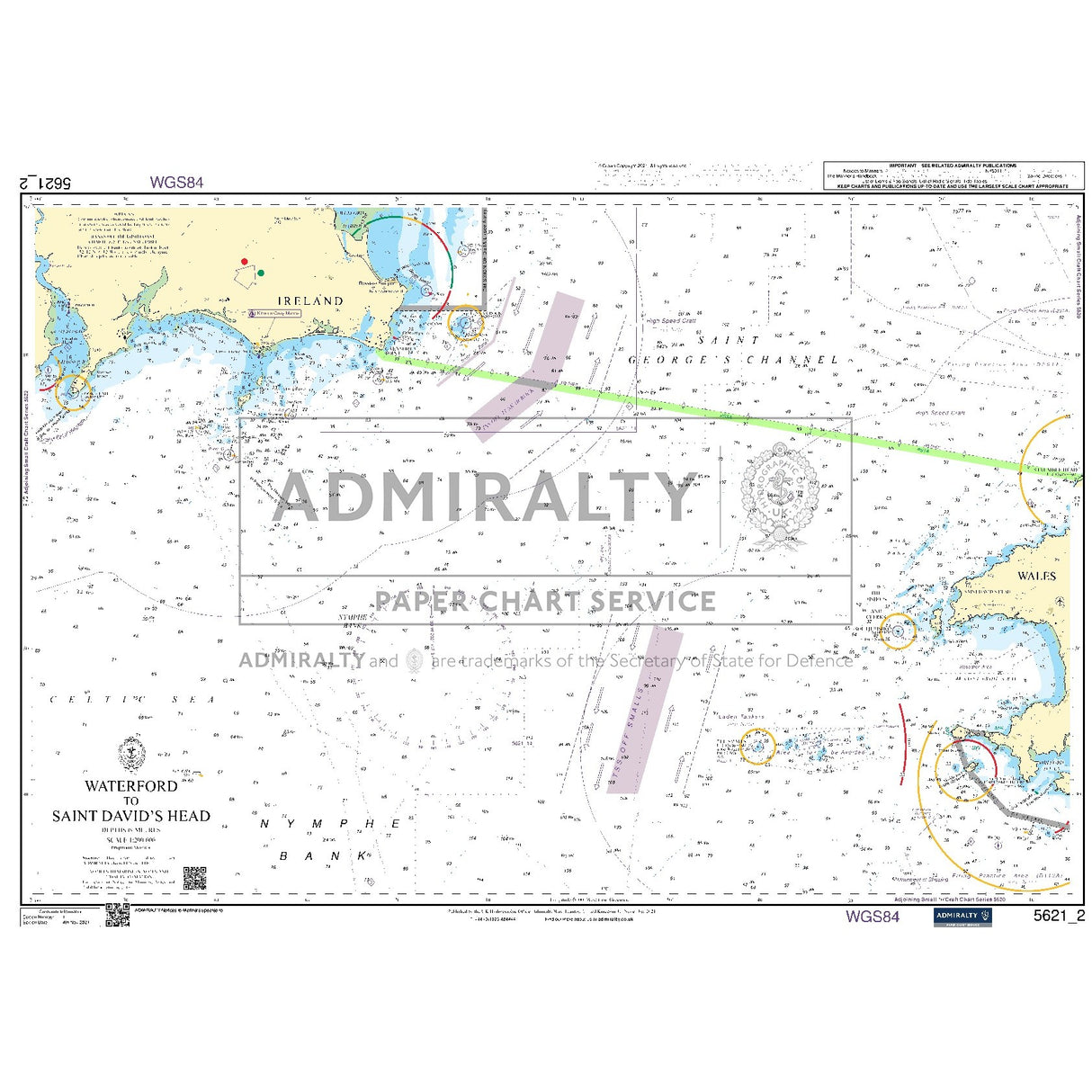 Nautical chart 5621_2 Waterford to Saint David's Head
