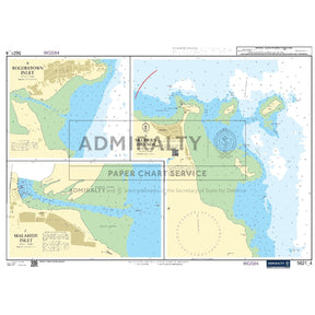 Nautical chart 5621_4 Carlingford Lough to Waterford with 3 panels