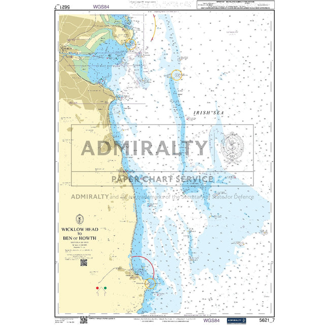 Nautical chart 5621_7 Wicklow Head to Ben of Howth