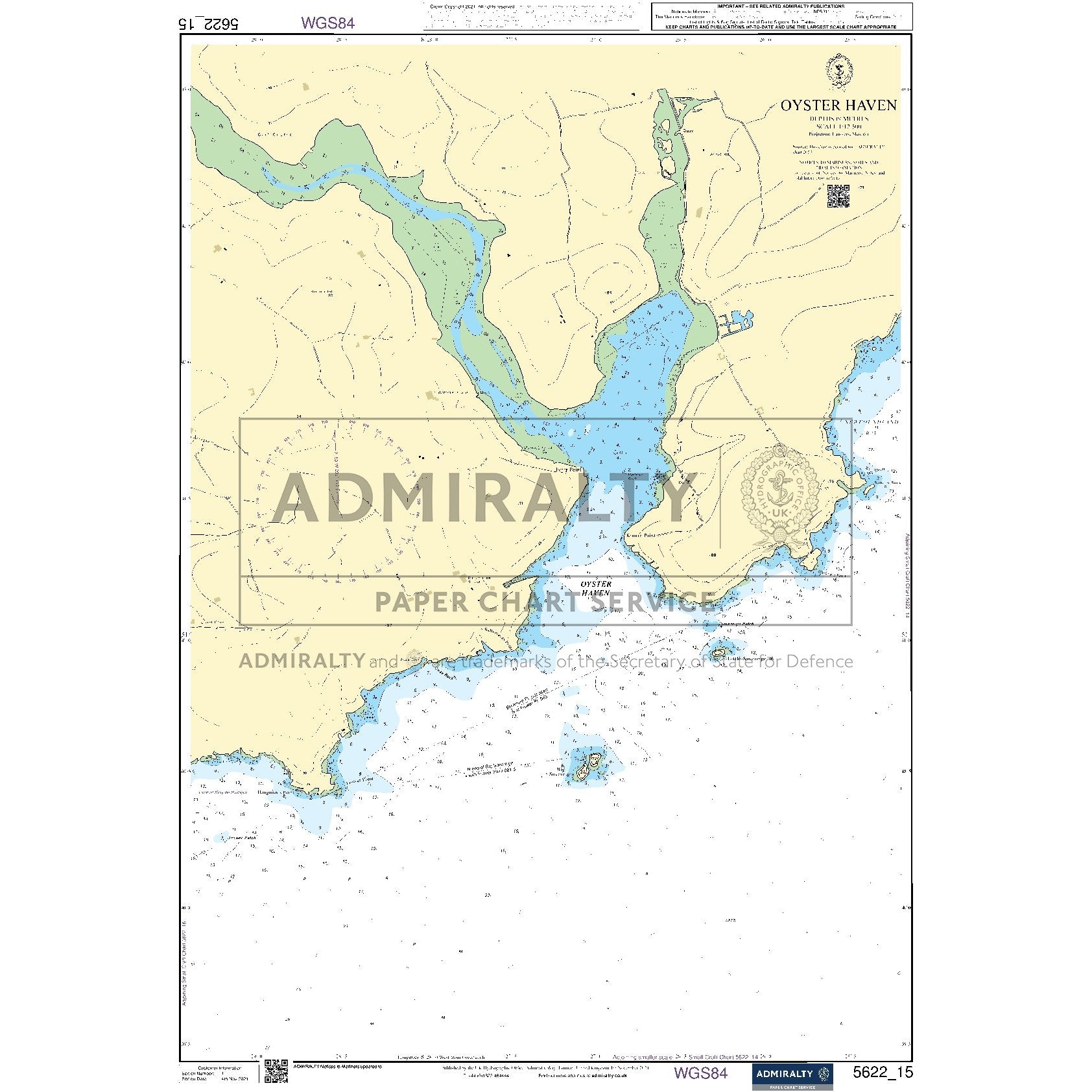 Nautical chart 5622_15 Oyster Haven