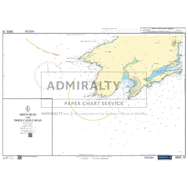 Nautical chart 5623_10 Mizen Head and Three Castle Head on the south west coast of Ireland