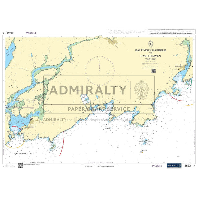 Nautical chart 5623_14 Baltimore Harbour to Castlehaven on the south west coast of Ireland