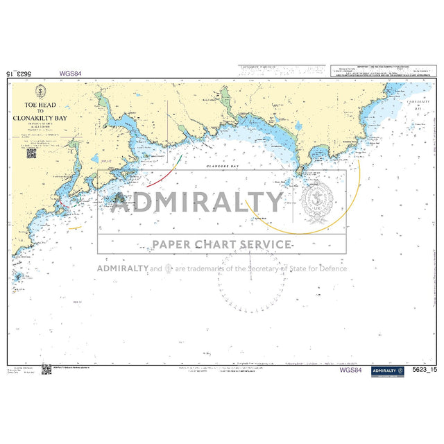 Nautical chart 5623_15 Toe Head to Clonakilty Bay on the south west coast of Ireland
