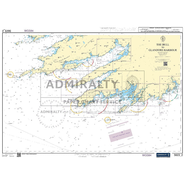 Nautical chart 5623_2 The Bull to Glandore Harbour on the south west coast of Ireland