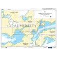Nautical chart 5623_6 Harbours and Anchorages in South West Ireland with 5 panels