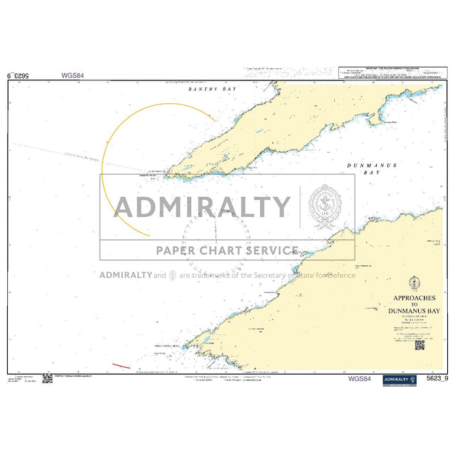 Nautical chart 5623_9 Approaches to Dunmanus Bay on the south west coast of Ireland
