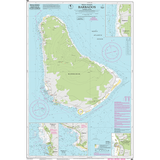 Imray Chart B2: Barbados by Imray displays water depths, navigation markers, and coastal features. Includes Caribbean chart insets with Bridgetown port, harbors, compass roses, scale, and a pale blue background.