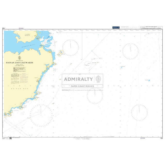 Thumbnail of Admiralty Chart 103: Hainan Dao Eastwards