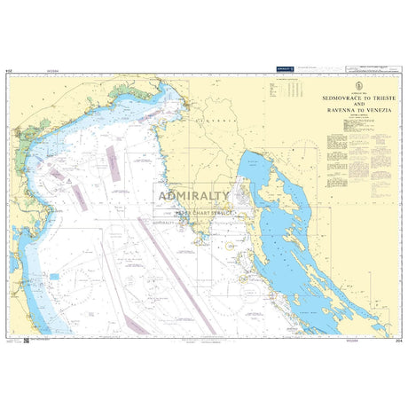 Thumbnail of Admiralty Chart 204: Sedmovrace to Trieste and Ravenna to Venezia