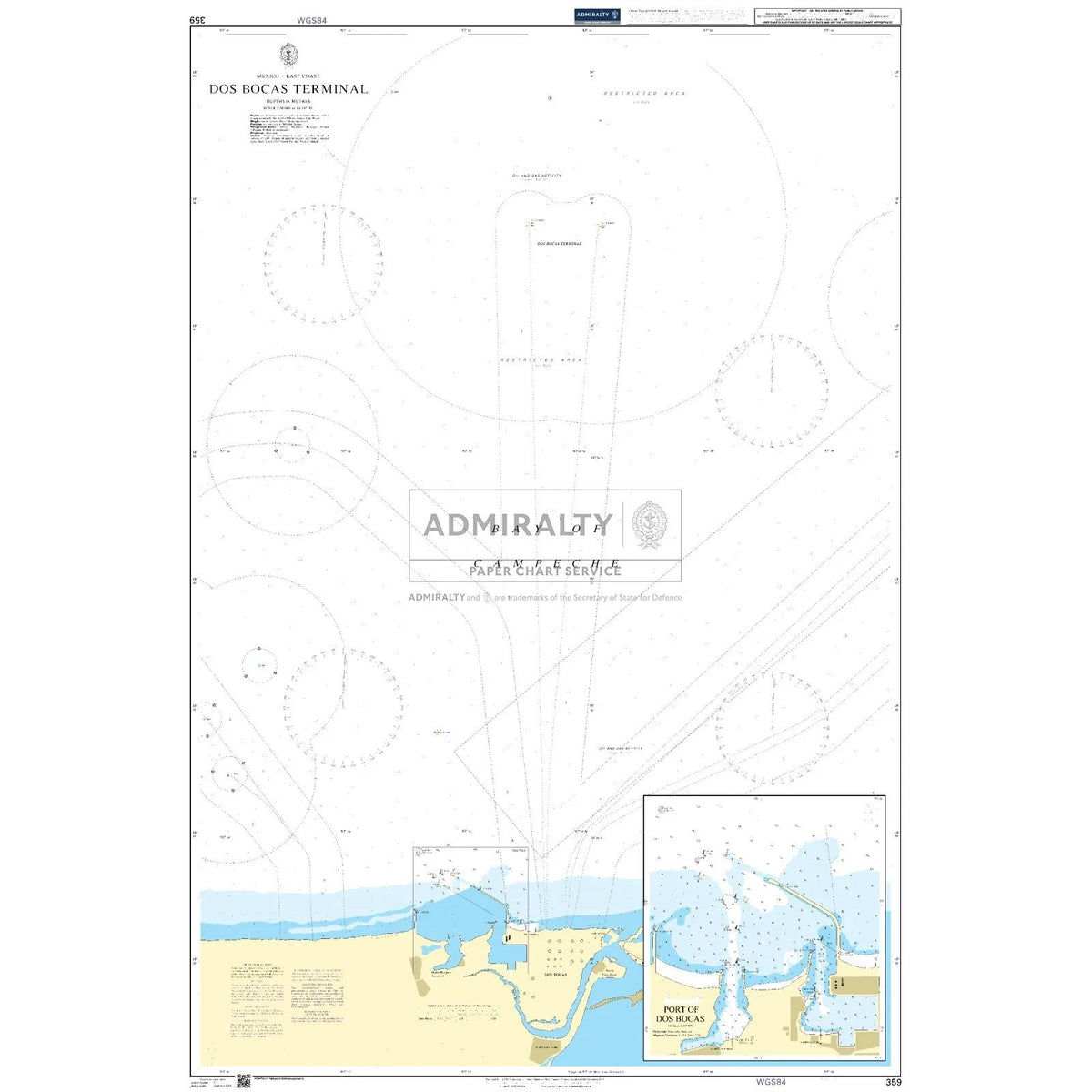 Thumbnail of Admiralty Chart 359: Dos Bocas Terminal