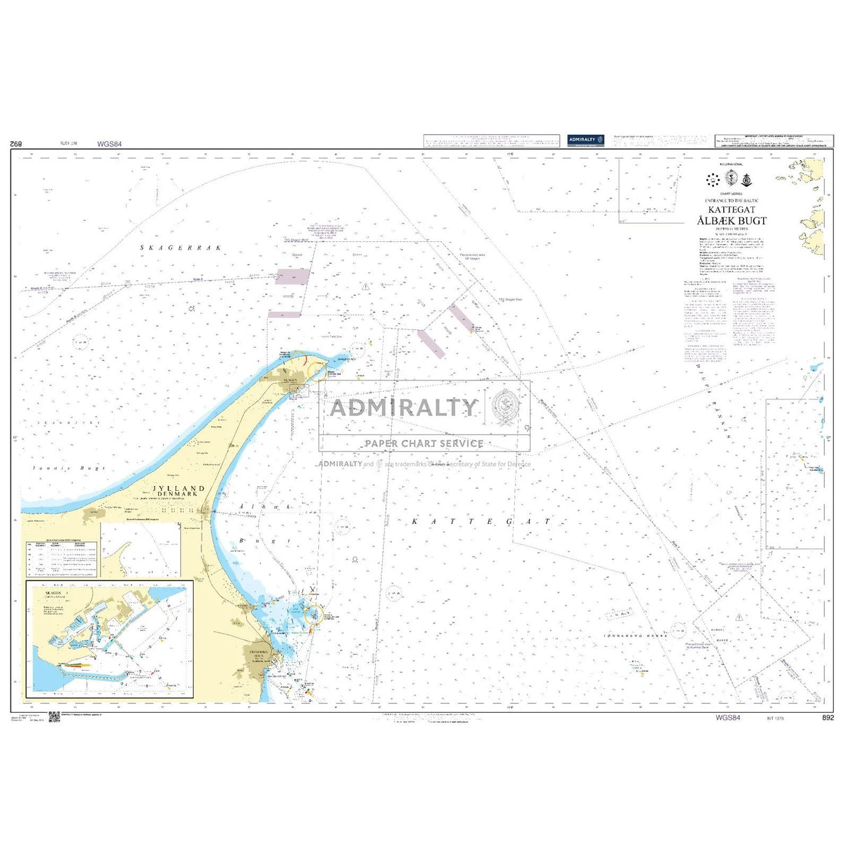 Thumbnail of Admiralty Chart 892: Kattegat Albaek Bugt