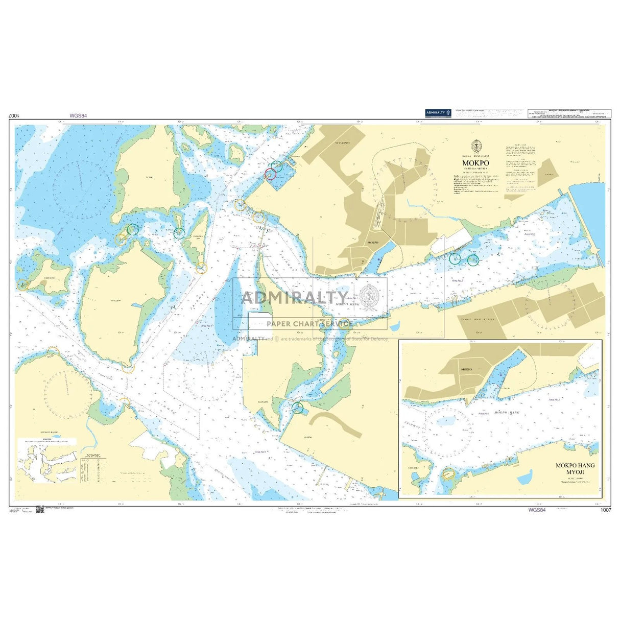 Thumbnail of Admiralty Chart 1007: Mokpo