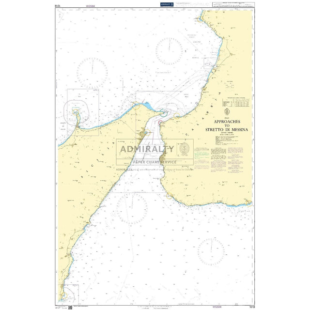 Thumbnail of Admiralty Chart 1018: Approaches to Stretto di Messina