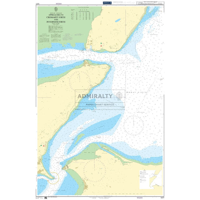 Thumbnail of Admiralty Chart 1077: Approaches to Cromarty Firth and Inverness Firth