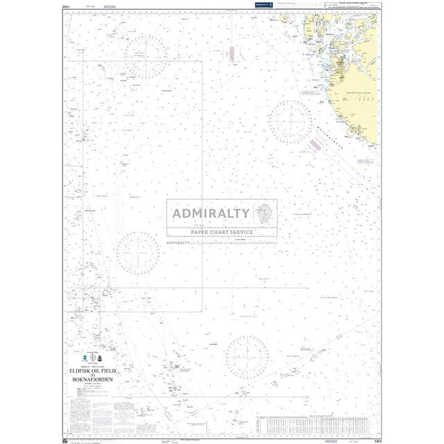 Thumbnail of Admiralty Chart 1405: Eldfisk Oil Field to Boknafjorden