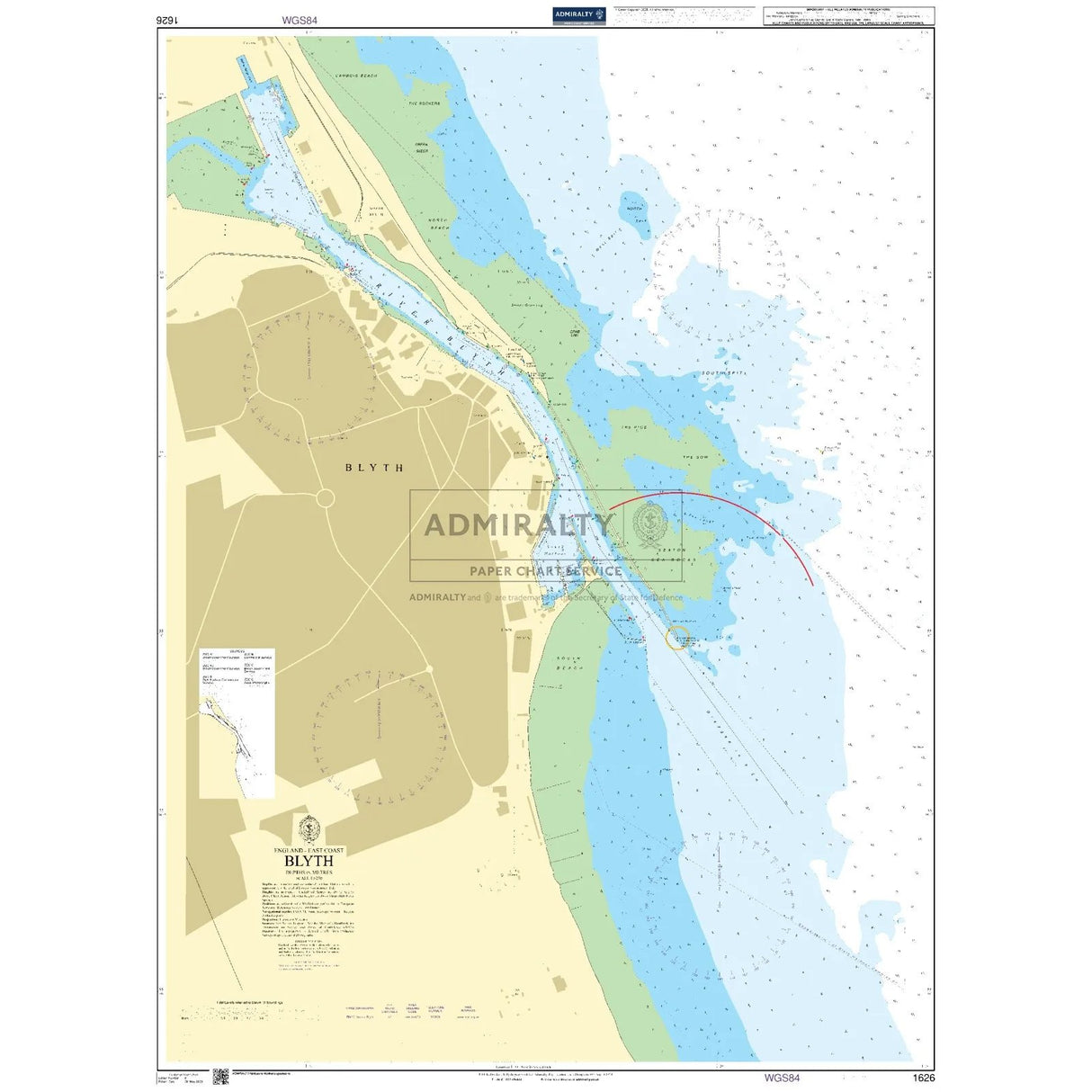 Thumbnail of Admiralty Chart 1626: Blyth