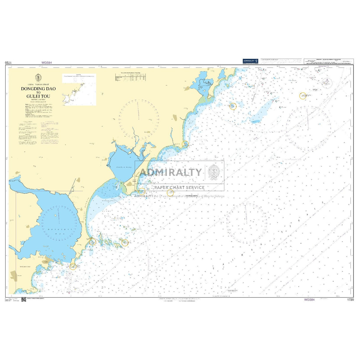 Thumbnail of Admiralty Chart 1720: Dongding Dao to Gulei Tou