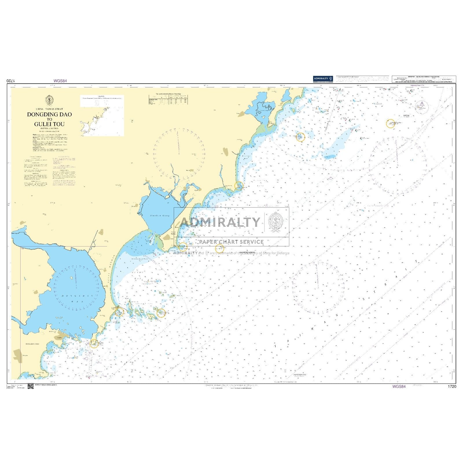 Thumbnail of Admiralty Chart 1720: Dongding Dao to Gulei Tou