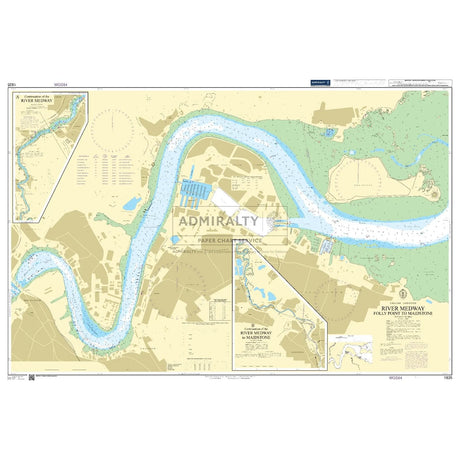 Thumbnail of Admiralty Chart 1835: River Medway Folly Point to Maidstone