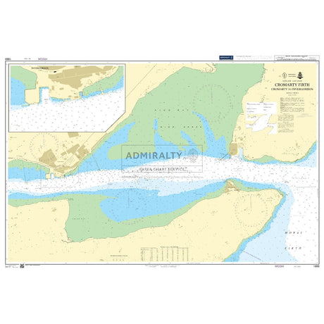 Thumbnail of Admiralty Chart 1889: Cromarty Firth Cromarty to Invergordon