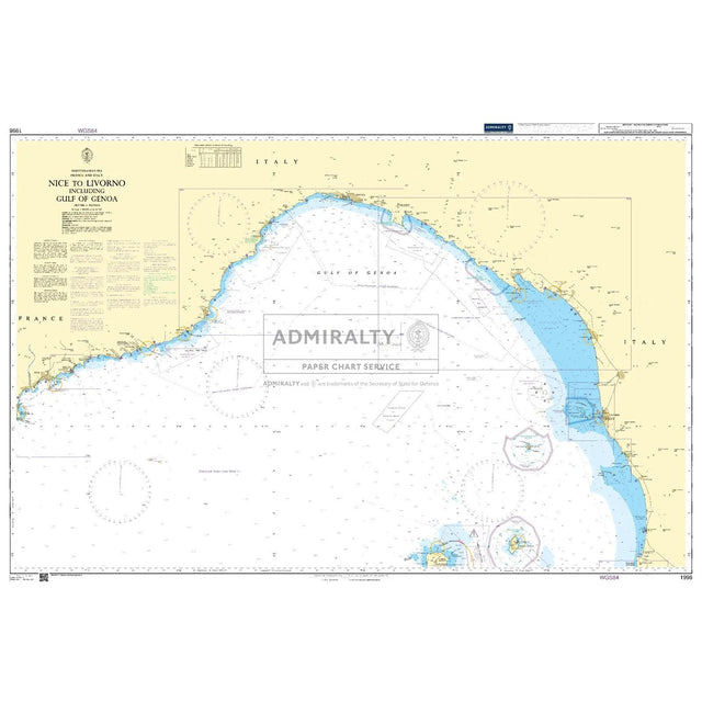 Thumbnail of Admiralty Chart 1998: Nice to Livorno including Gulf of Genoa