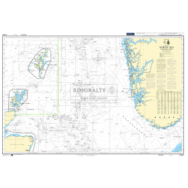 Thumbnail of Admiralty Chart 2182C: North Sea Northern Sheet