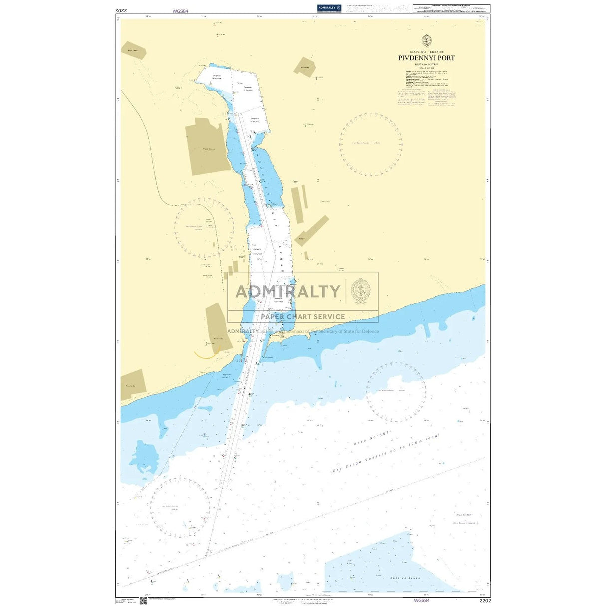Thumbnail of Admiralty Chart 2202: Pivdennyi Port